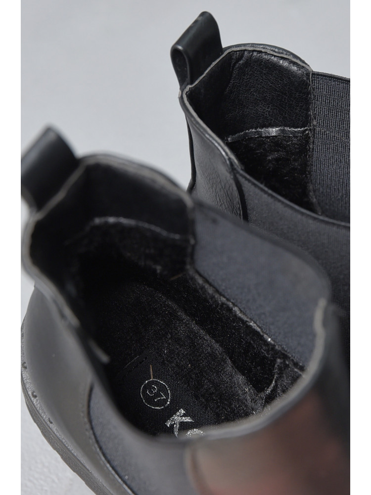 Черевики жіночі демісезонні чорного кольору 170267C
