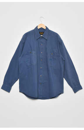 Сорочка чоловіча джинсова темно-синього кольору 170030 170281C