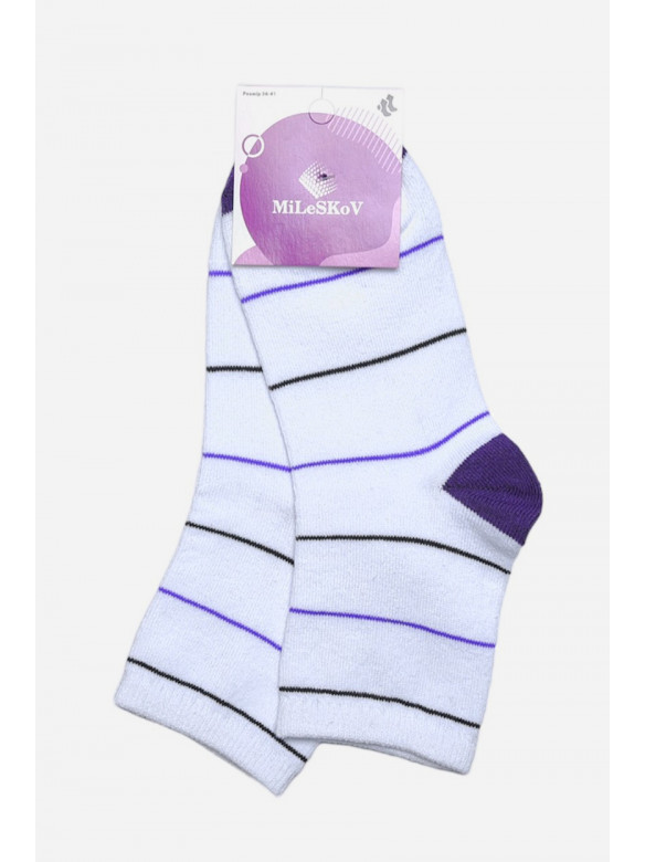 Шкарпетки жіночі демісезонні білого кольору 170346C