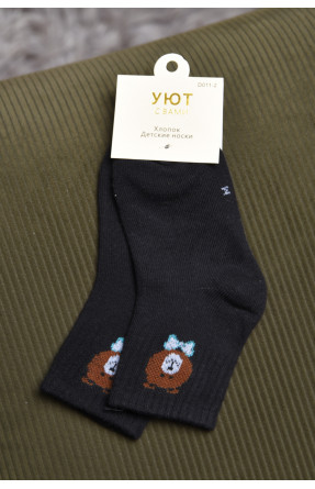 Шкарпетки дитячі чорного кольору 011-2 170361C