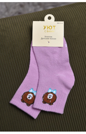 Шкарпетки дитячі бузкового кольору 011-2 170362C