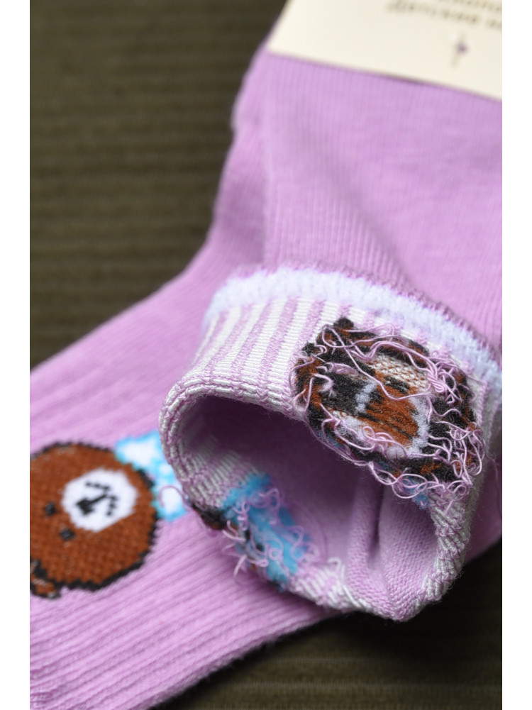 Шкарпетки дитячі бузкового кольору 011-2 170362C