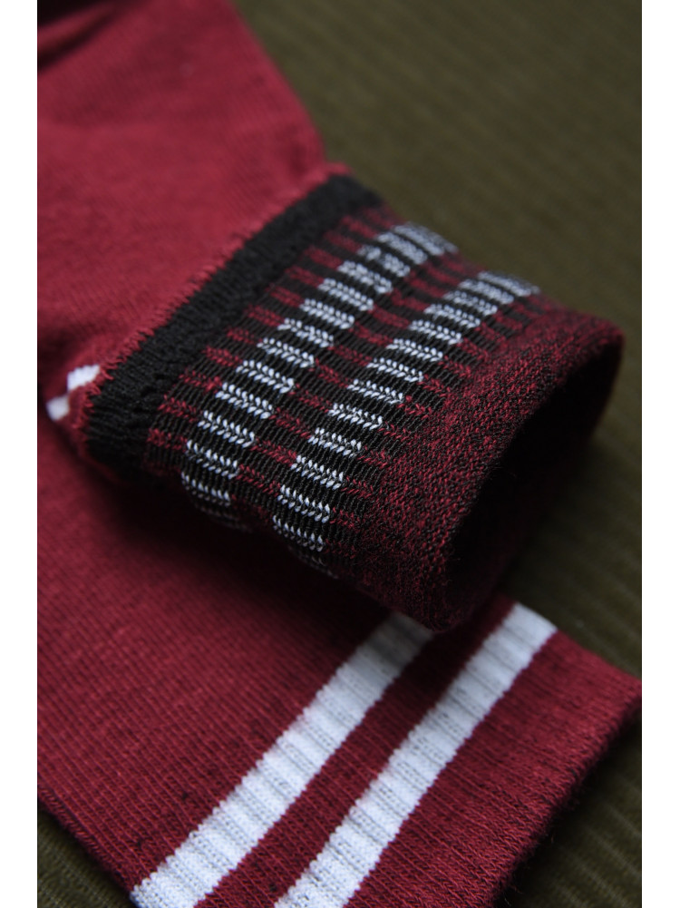 Шкарпетки дитячі бордового кольору 012-7 170382C