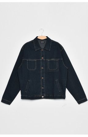 Пиджак чоловіий джинсовий темно-синього кольору 003-2 170405C