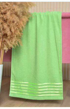 Рушник для обличчя махровий зеленого кольору 113550 170408C