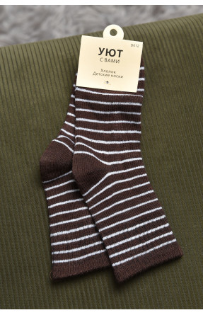 Шкарпетки дитячі коричневого кольору 012-5 170437C