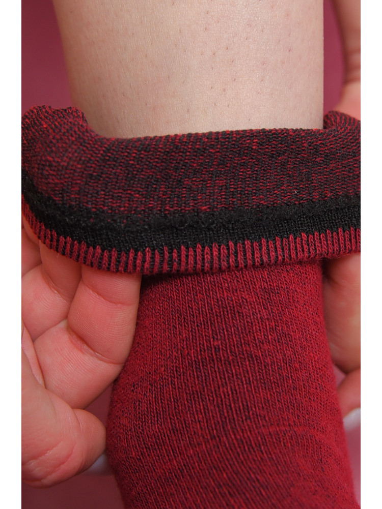 Носки женские демисезонные бордового цвета 170468C
