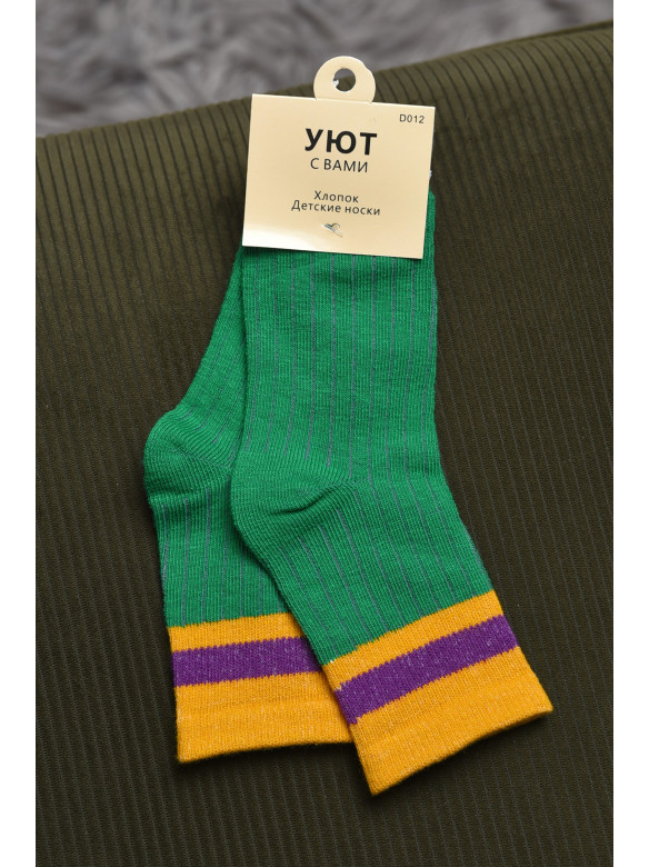 Шкарпетки дитячі зеленого кольору 012-4 170497C