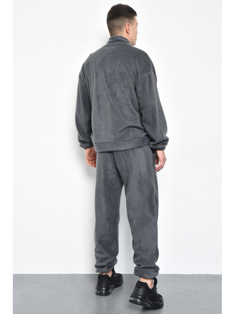 Спортивный костюм мужской флисовый серого цвета размер 46-48 170595C