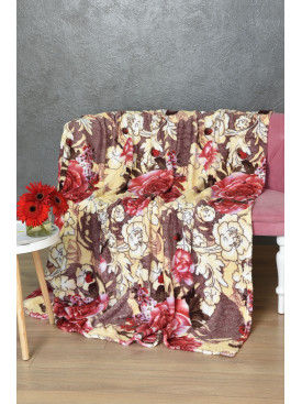 Плед рожевого кольору з принтом розмір 180*200 170604C