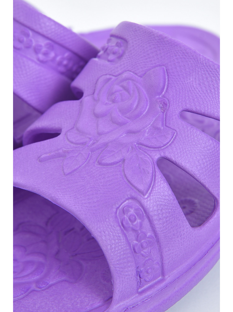 Шлепанцы пена женские фиолетового цвета 170905C