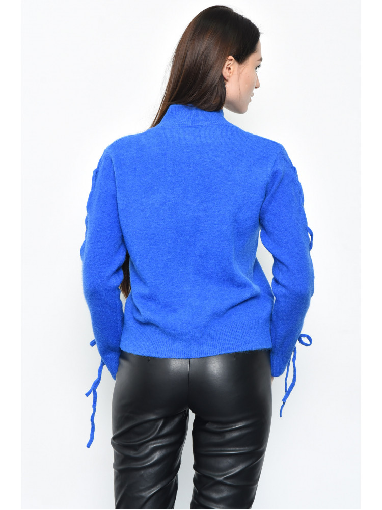 Свитер женский ангора синего цвета 170970C