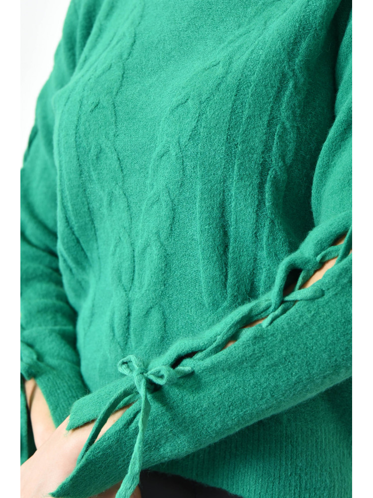 Свитер женский ангора зеленого цвета 170971C