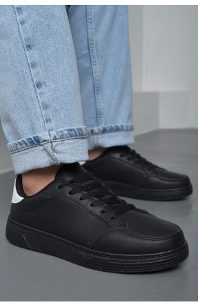 Кросівки чоловічі чорного кольору на шнурівці YB0312-2 171052C