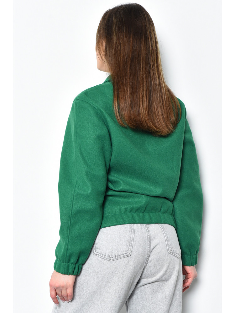 Худи женское драповое зеленого цвета 171068C