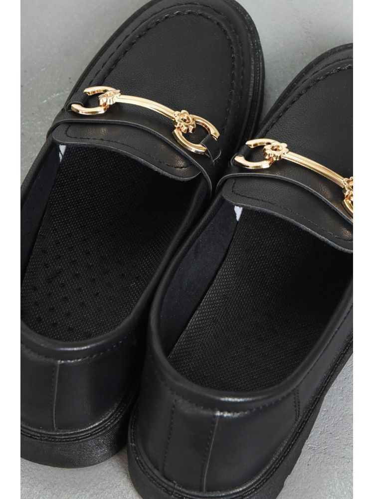 Туфли-лоферы женские черного цвета JB1714-1 171072C