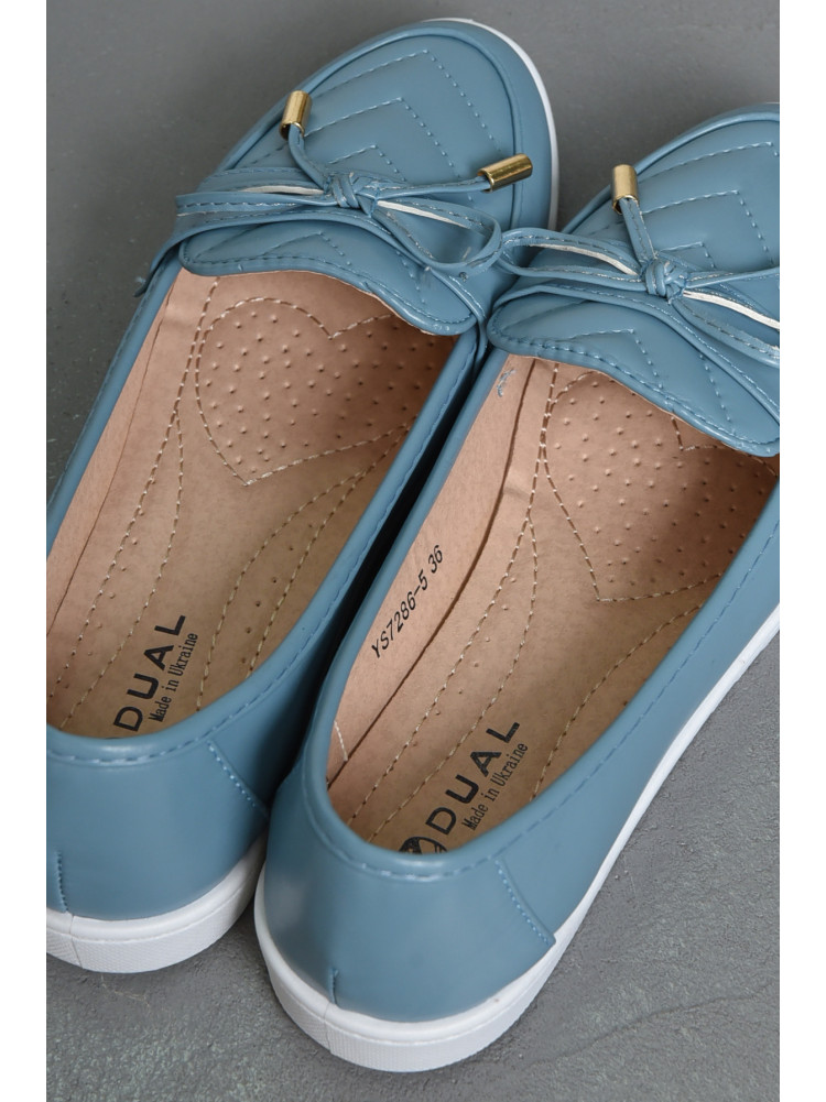 Туфлі-лофери жіночі блакитного кольору YS7286-5 171077C