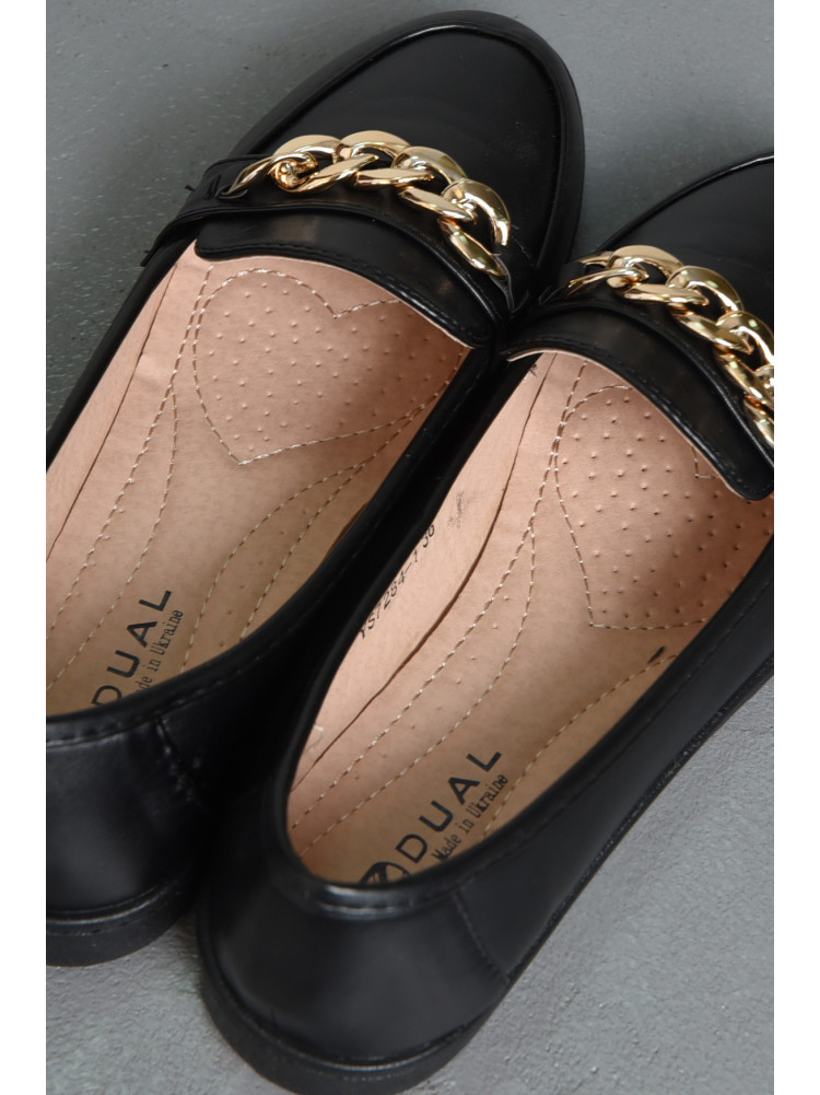 Туфлі-лофери жіночі чорного кольору YS7284-1 171078C