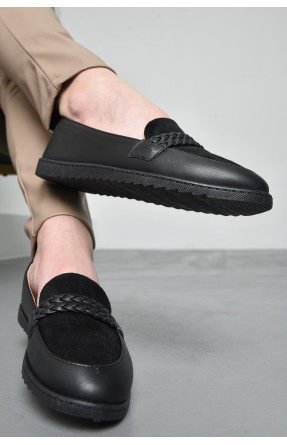 Туфли-лоферы женские черного цвета YS72102-1 171081C