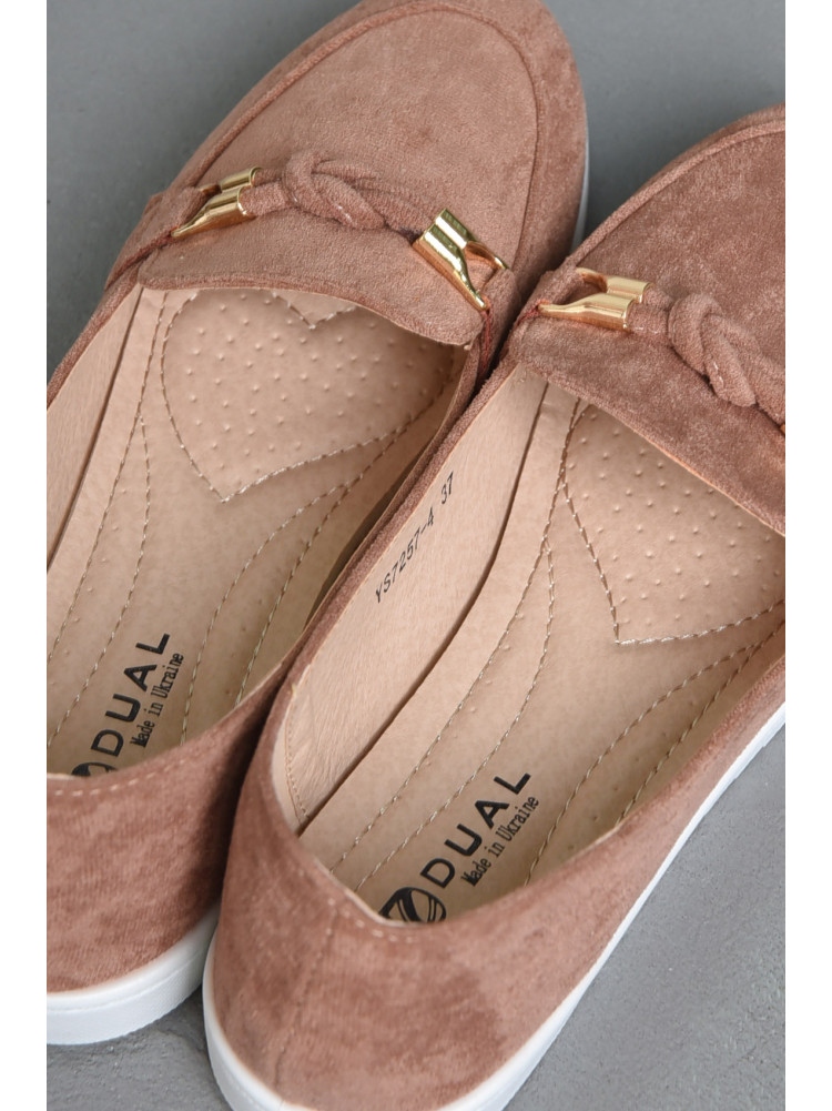 Туфли-лоферы женские темно-розового цвета YS7257-4 171084C