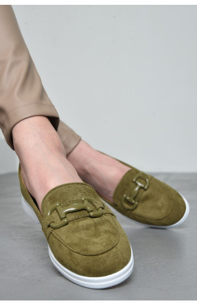 Туфлі-лофери жіночі болотного кольору YS2108-7 171103C
