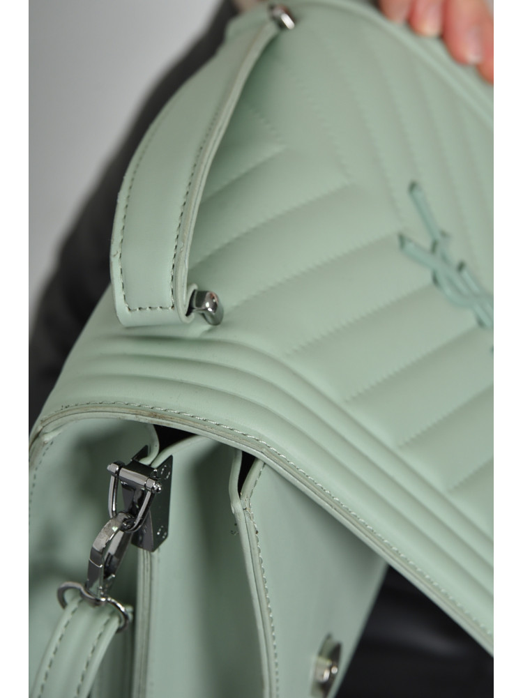 Сумка женская кросс-боди мятного цвета 171127C