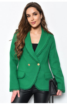 Піджак жіночій зеленого кольору 171165C