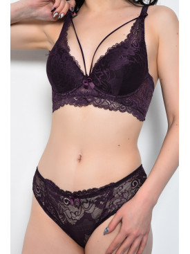 Комплект жіночий фіолетового кольору чашка С 8217 171247C Комплект жіночий фіолетового кольору чашка С 8217 171247C