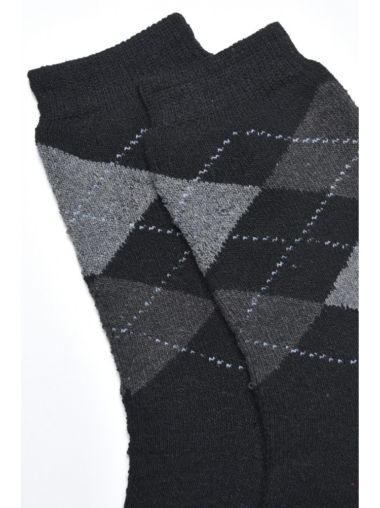 Шкарпетки чоловічі махрові чорного кольору розмір 40-45 775 171268C