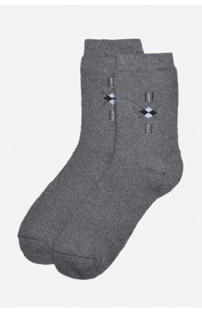 Шкарпетки чоловічі махрові сірого кольору розмір 40-45 776 171279C