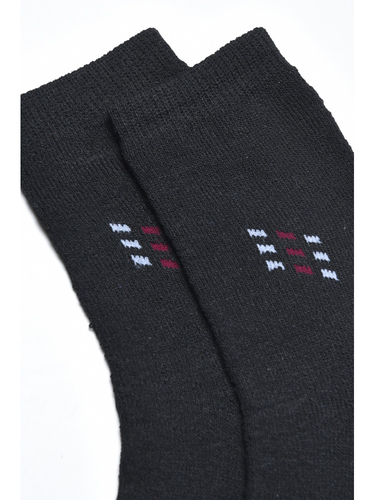 Шкарпетки чоловічі махрові чорного кольору розмір 42-48 106 171289C