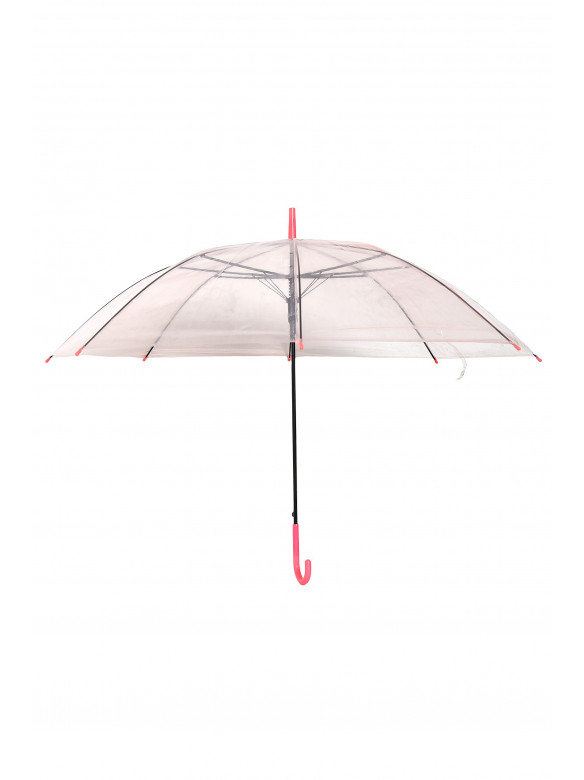 Зонт детский полуавтомат трость розового цвета 171299C