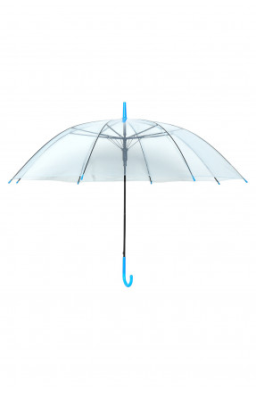Зонт детский полуавтомат трость голубого цвета 171301C