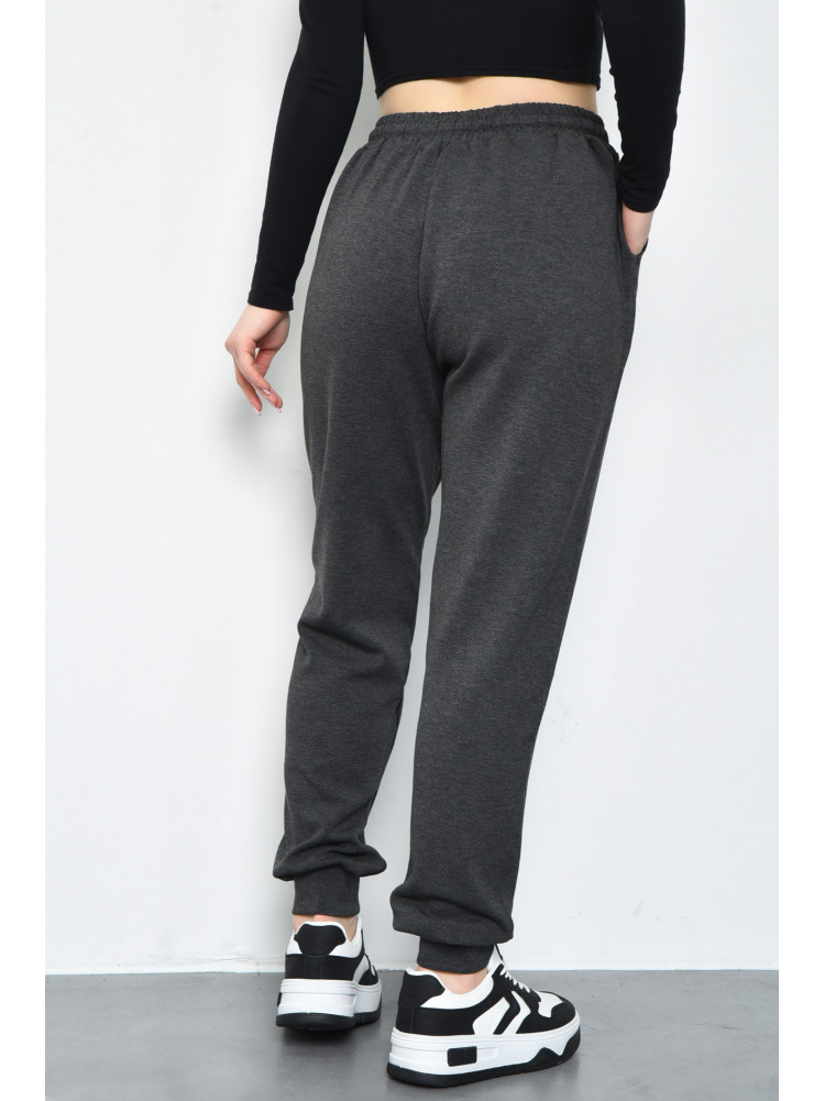Спортивые штаны женские серого цвета 9652-11 171317C