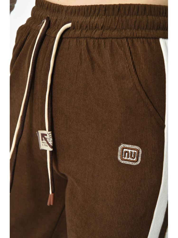 Спортивні штани жіночі коричневого кольору 9664-2 171321C