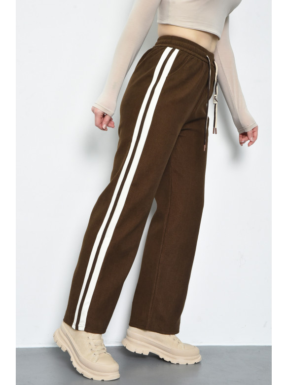 Спортивні штани жіночі коричневого кольору 9664-1 171324C