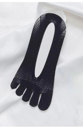 Слідки жіночі з пальцями капронові розмір 35-40 чорного кольору 171516C
