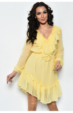 Платье женское шифоновое желтого цвета 2005 171526C