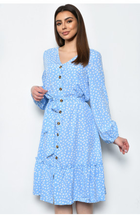 Платье женское шифоновое голубого цвета 3024 171546C