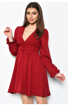 Платье женское шифоновое красного цвета 8318 171595C