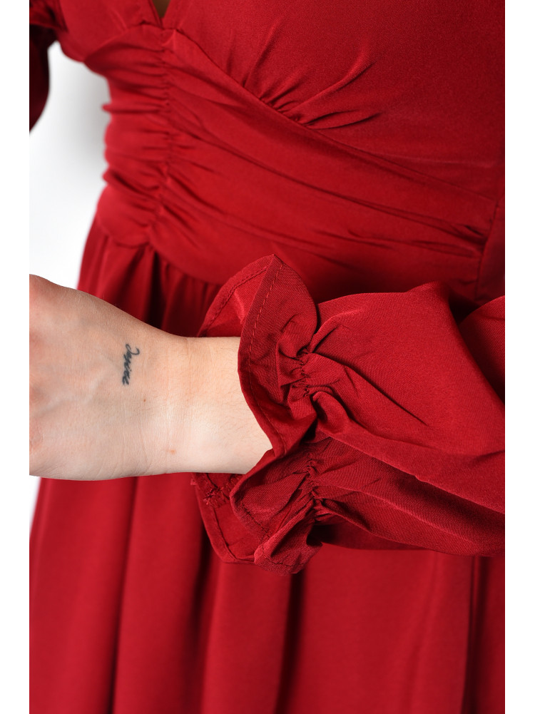 Сукня жіноча шифонова червоного кольору 8318 171595C