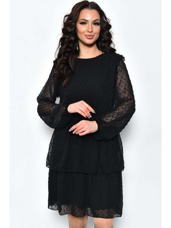 Платье женское черного цвета 171665C
