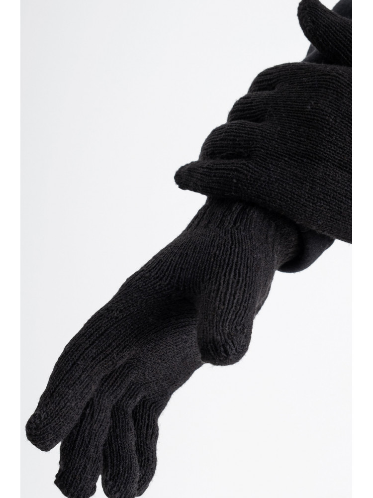 Перчатки мужские акриловые черного цвета 1701 171832C