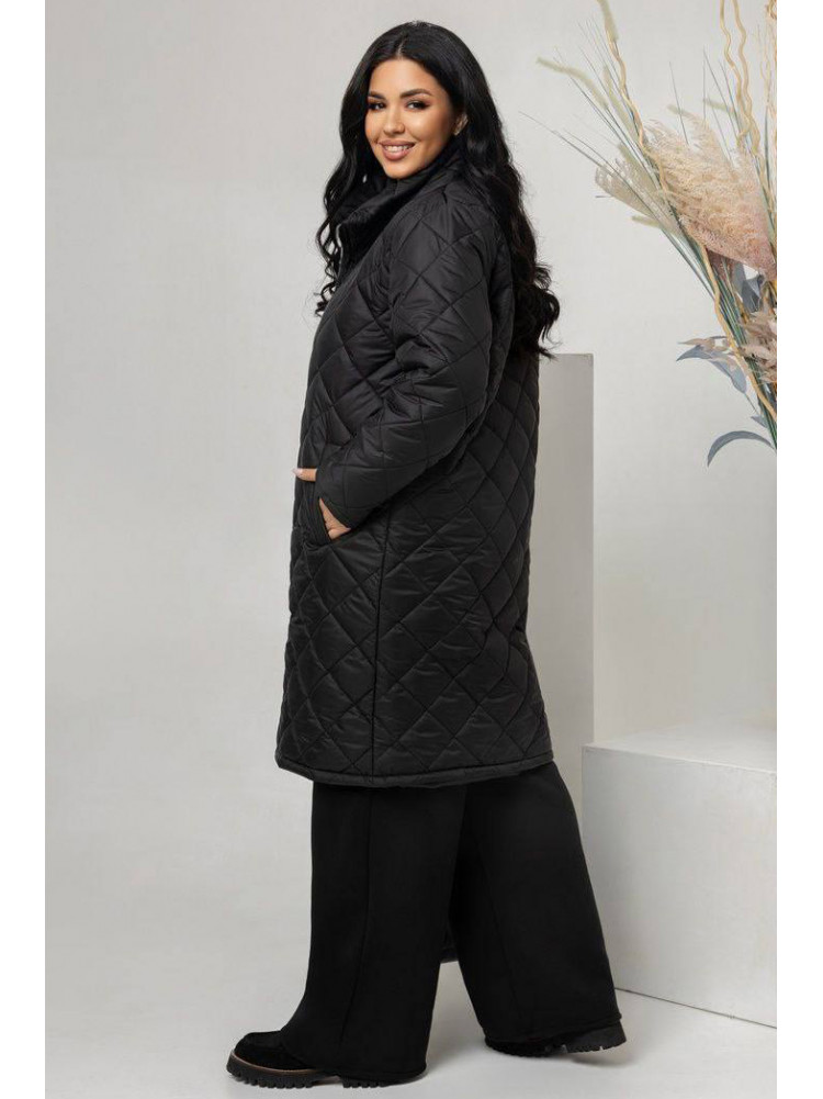 Куртка женская черного цвета  Батал 171876C