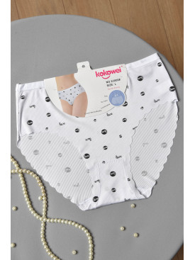 Трусы женские полубатальные белого цвета Х3806 171976C Трусы женские полубатальные белого цвета Х3806 171976C