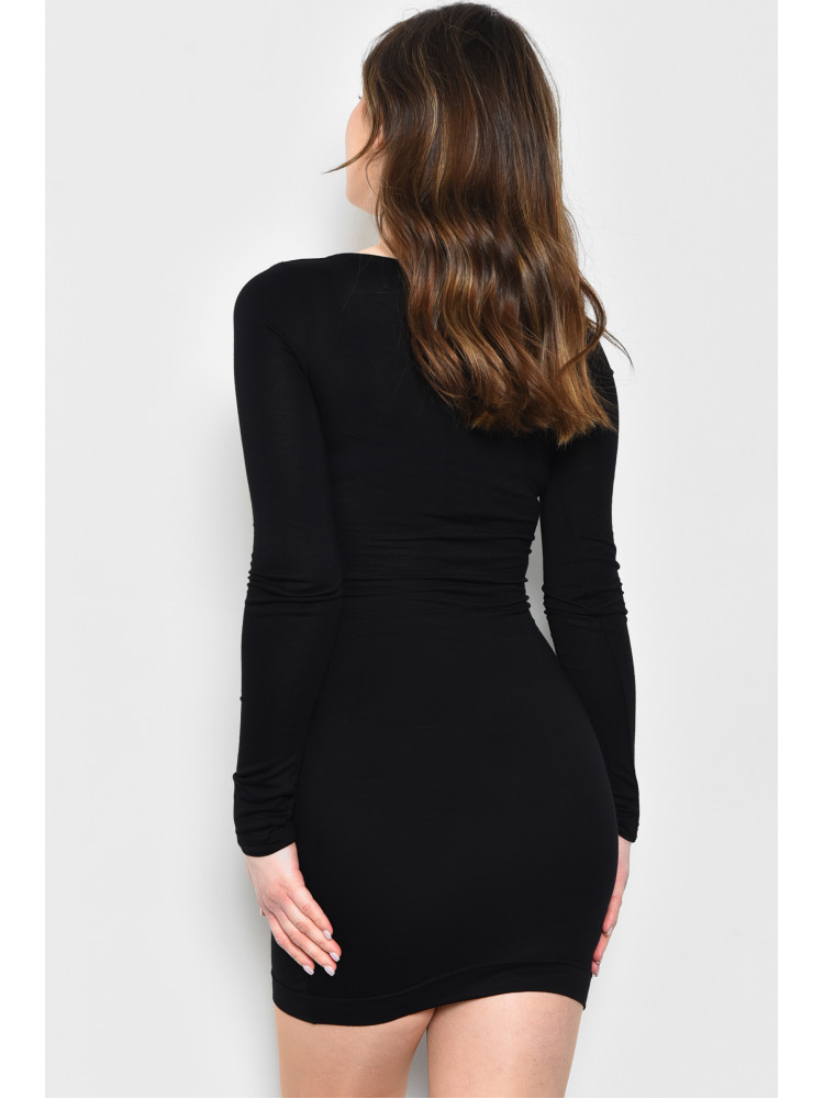 Платье женское однотонное черного цвета 0731 172150C