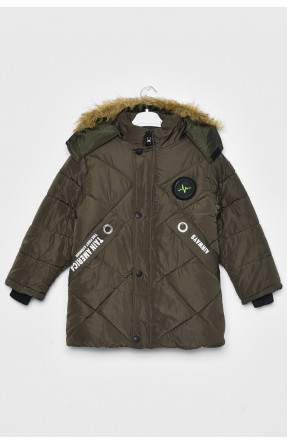 Куртка дитяча зимова  для хлопчика кольору хакі Уцінка 215 172331C