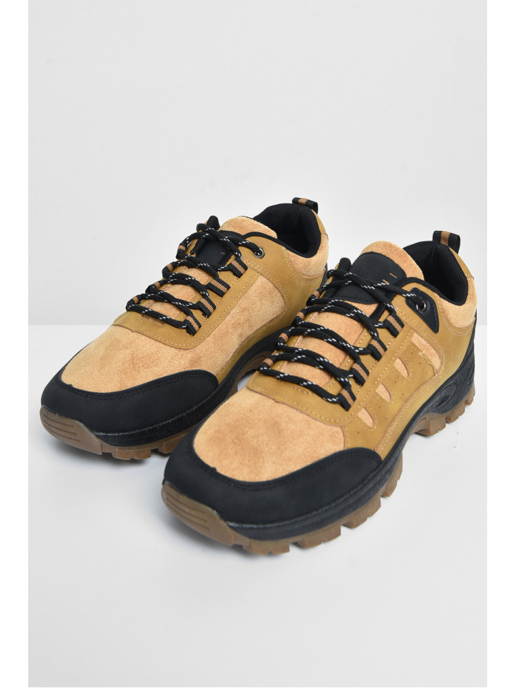 Ботинки мужские горчичного цвета на шнуровке YB10025-3 172345C
