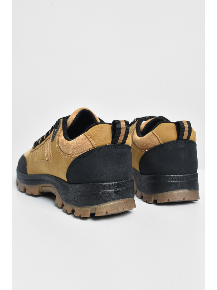 Черевики чоловічі гірчичного кольору на шнурівці YB10025-3 172345C