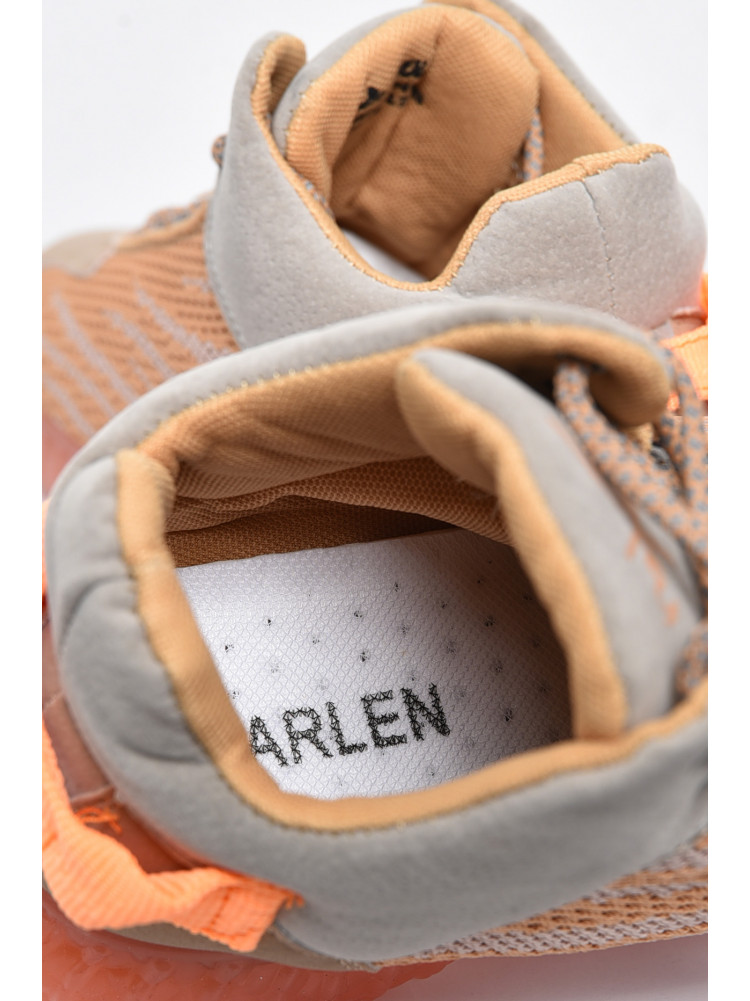 Кросівки чоловічі помаранчевого кольору на шнурівці текстиль М09 172399C